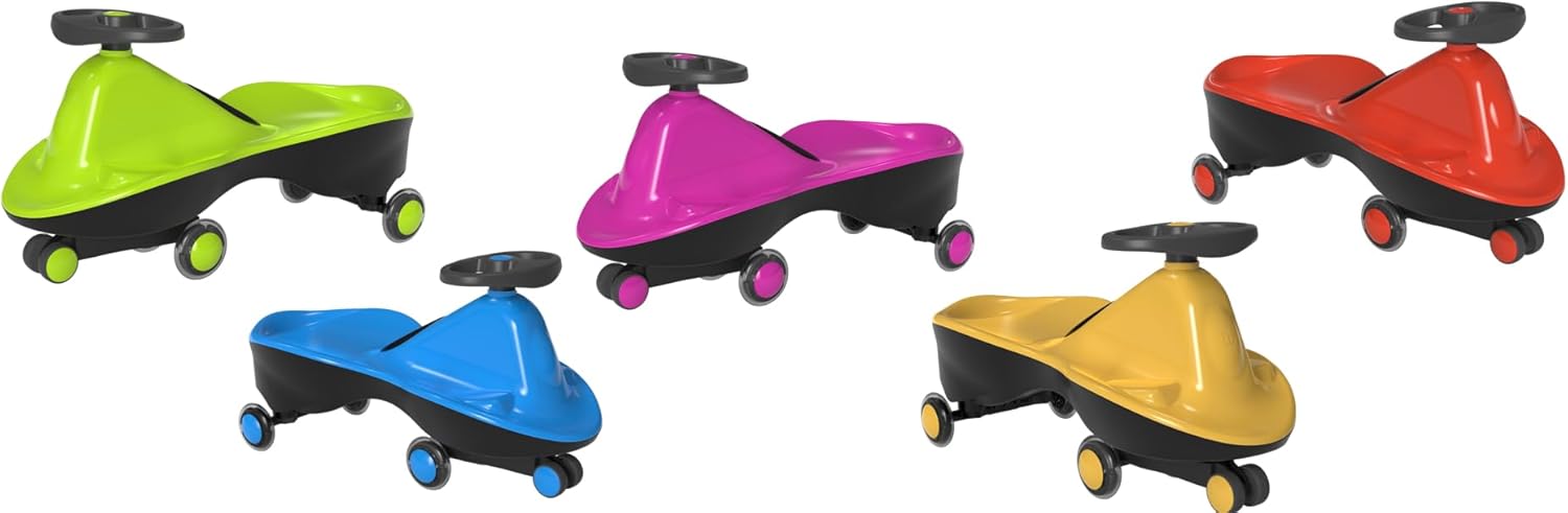 Joybay Sports Series LED wheeled swing car ——Vibrant Pink, come Fully Assembled!