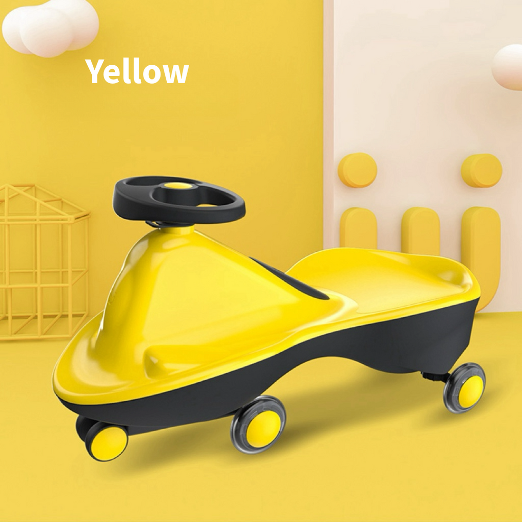 Joybay Sports Series LED wheeled swing car ——Citrus Yellow, come Fully Assembled!