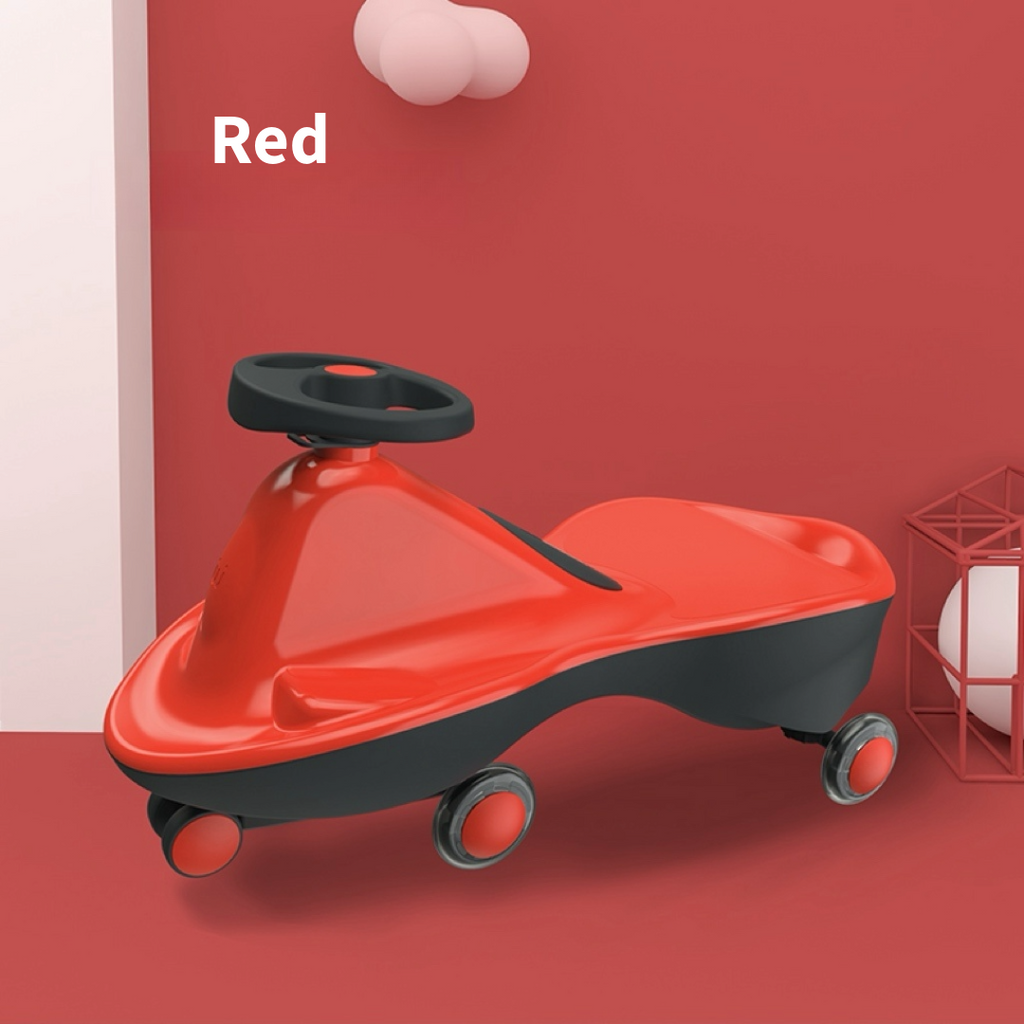 Joybay Sports Series LED wheeled swing car ——Passion Red, come Fully Assembled!