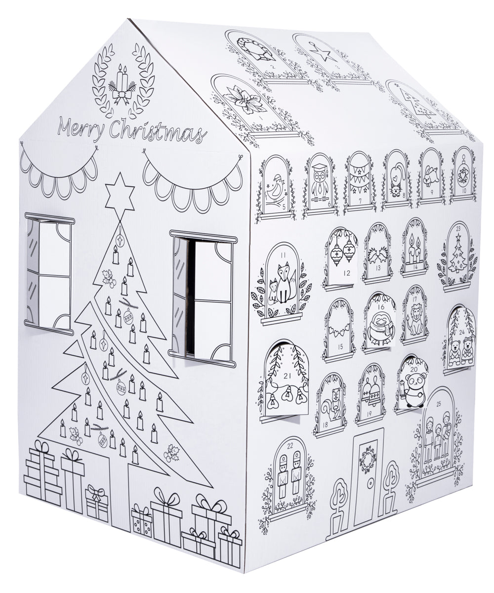Advent Calendar Color your own playhouse