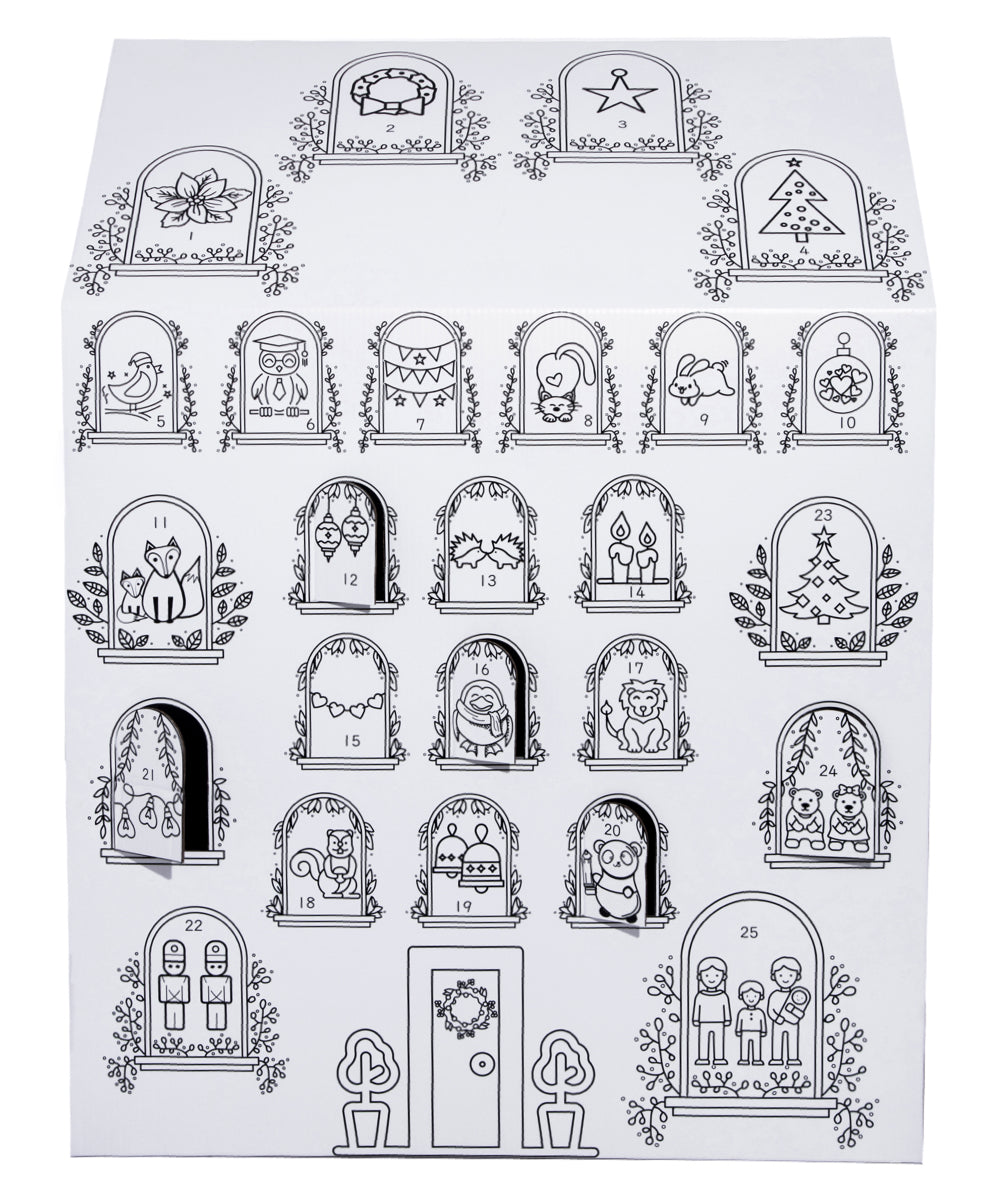 Advent calendar color your own playhouse joybay
