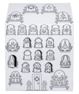 Advent Calendar Color your own playhouse