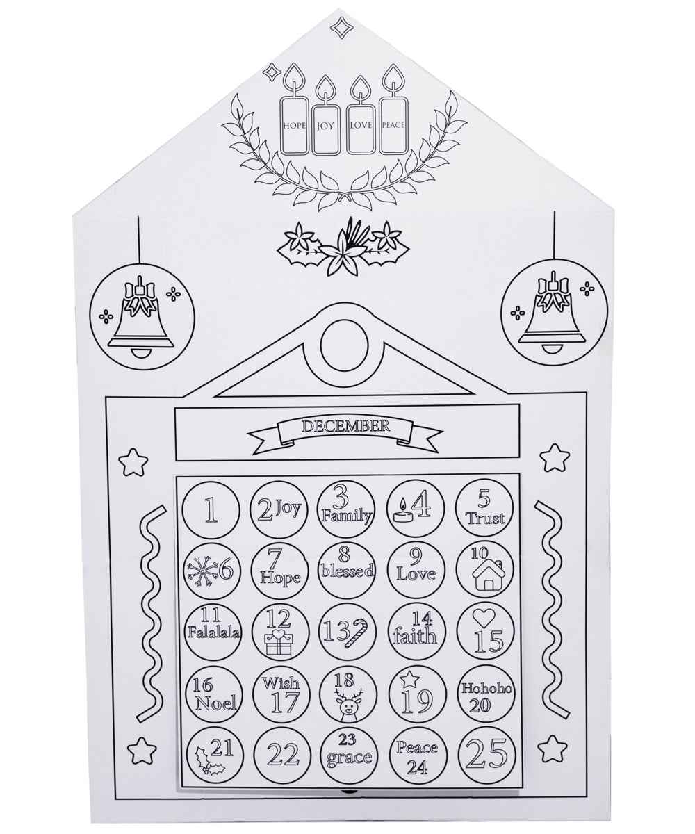 Advent calendar color your own playhouse joybay