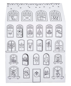 Advent Calendar Color your own playhouse