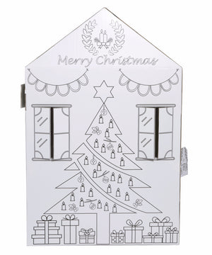 Advent Calendar Color your own playhouse