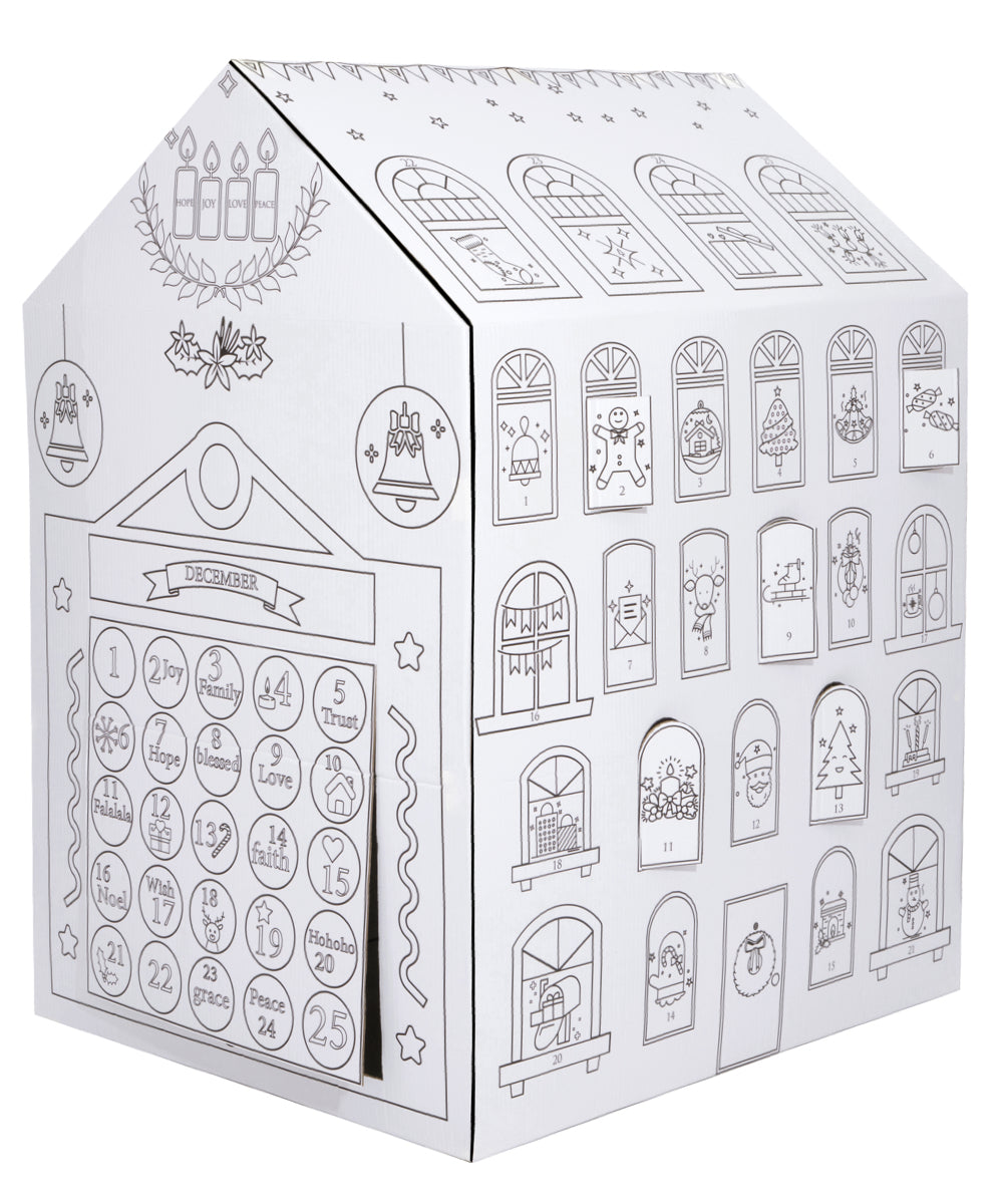 Advent Calendar Color your own playhouse