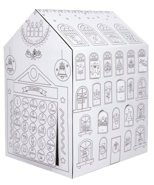 Advent Calendar Color your own playhouse
