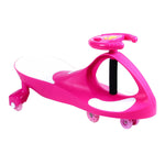 Joybay Pink Deluxe Voice Recorder Swing Car Ride on Toy with LED-Wheels