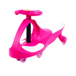 Joybay Pink Deluxe Voice Recorder Swing Car Ride on Toy with LED-Wheels