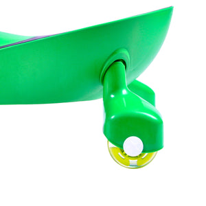 Joybay Grass Green Deluxe Voice Recorder Swing Car Ride on Toy with LED-Wheels