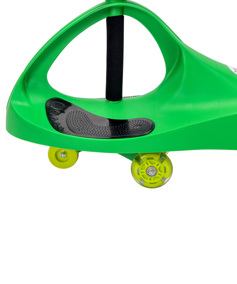 Joybay Grass Green Premium LED-Wheel Swing Car Ride on Toy