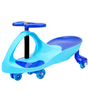 Joybay Sky Blue Premium LED-Wheel Swing Car Ride on Toy