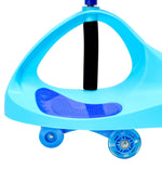 Joybay Sky Blue Premium LED-Wheel Swing Car Ride on Toy