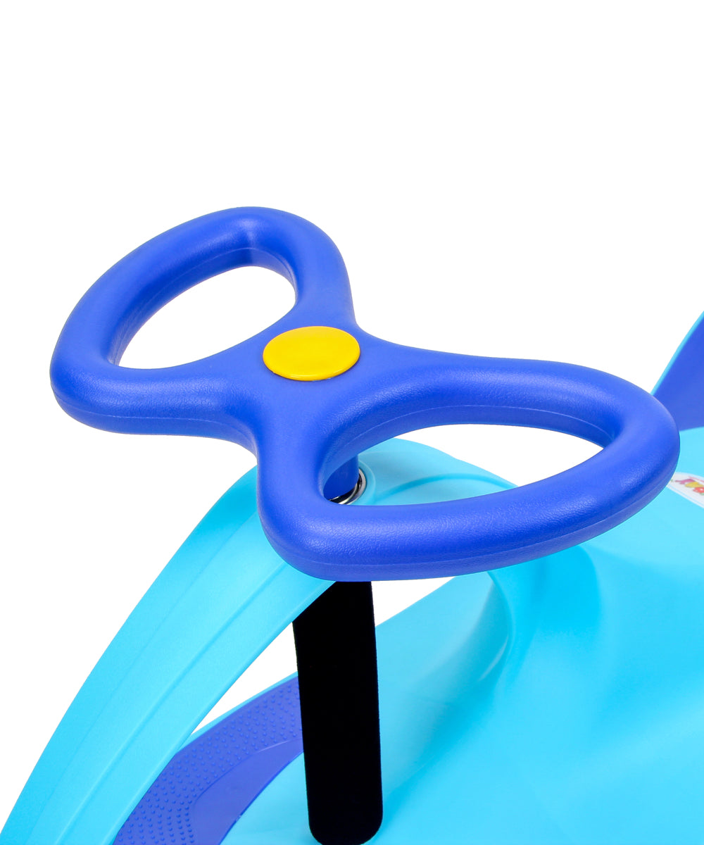 Joybay Sky Blue Premium LED-Wheel Swing Car Ride on Toy