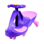 Joybay Purple Deluxe Voice Recorder Swing Car Ride on Toy with LED-Wheels