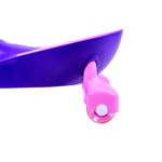 Joybay Purple Deluxe Voice Recorder Swing Car Ride on Toy with LED-Wheels
