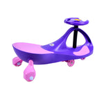 Joybay Purple Deluxe Voice Recorder Swing Car Ride on Toy with LED-Wheels