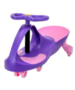 Joybay Purple Premium LED-Wheel Swing Car Ride on Toy