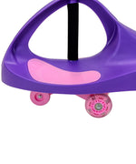 Joybay Purple Premium LED-Wheel Swing Car Ride on Toy