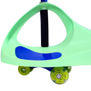 Joybay Lime Green Premium LED-Wheel Swing Car Ride on Toy
