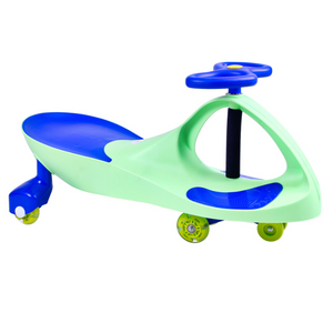 Joybay Lime Green Premium LED-Wheel Swing Car Ride on Toy