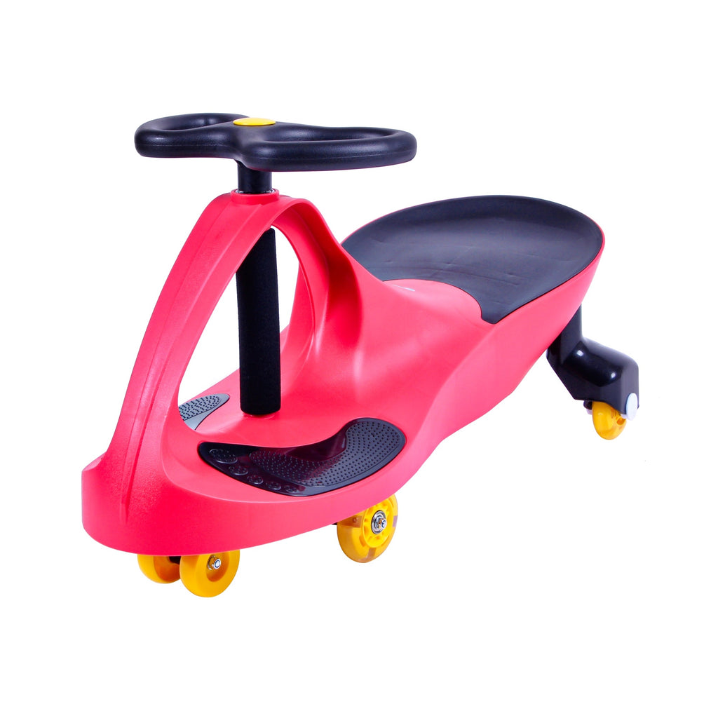 Joybay Strawberry Red Premium LED-Wheel Swing Car Ride on Toy