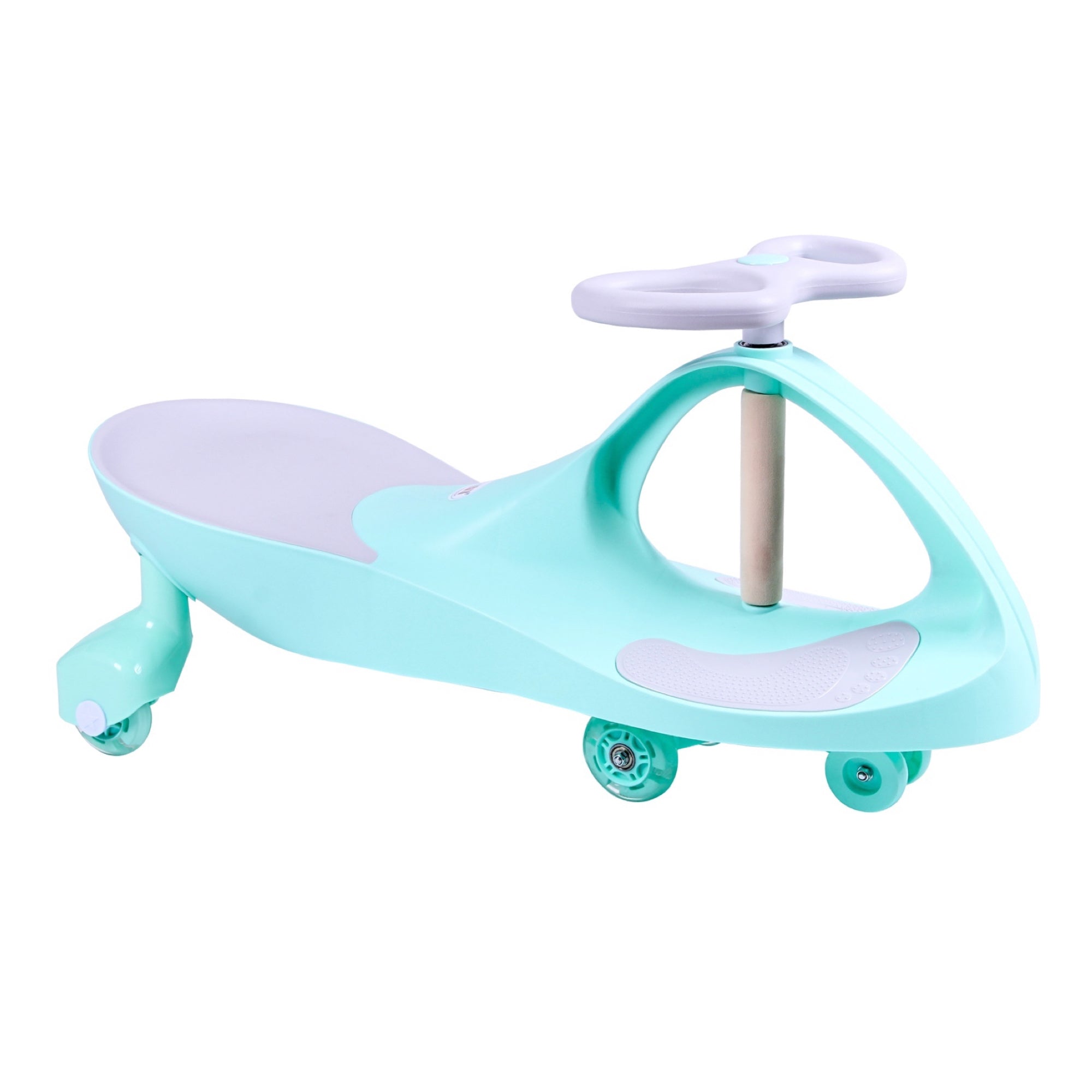 Joybay Mint Green Premium LED-Wheel Swing Car Ride on Toy