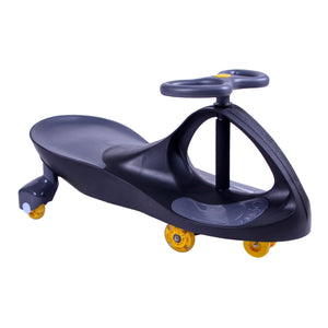 Joybay Black & Charcoal Premium LED-Wheel Swing Car Ride on Toy