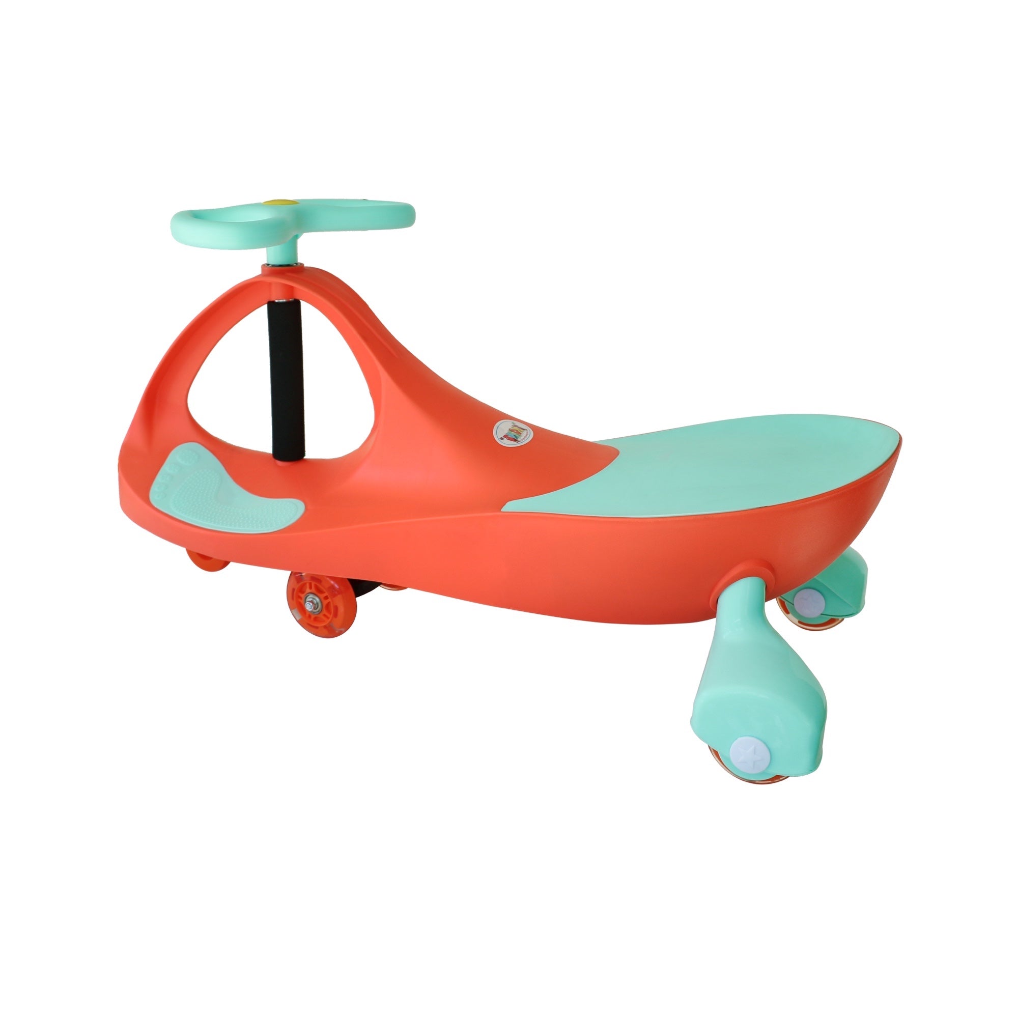Joybay Coral & Aqua Premium LED-Wheel Swing Car Ride on Toy
