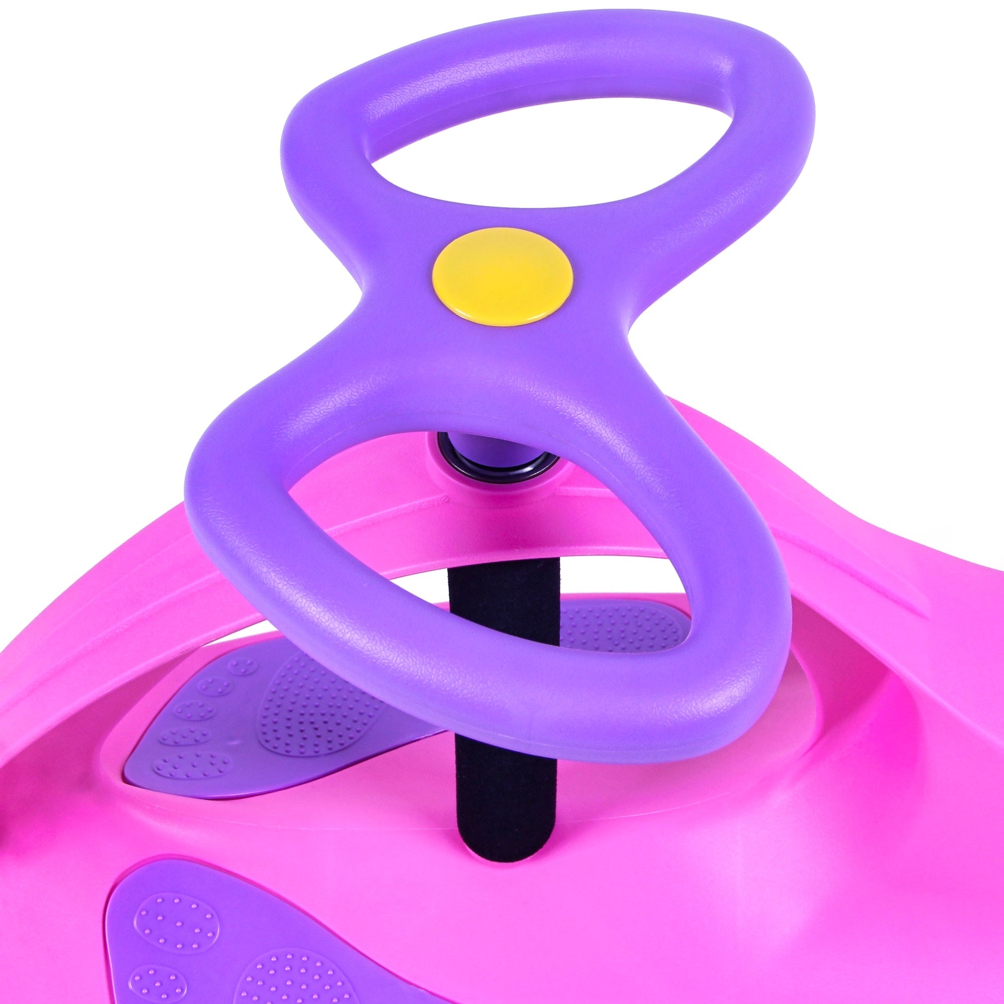 Joybay Bubblegum & Lilac Premium LED-Wheel Swing Car Ride on Toy