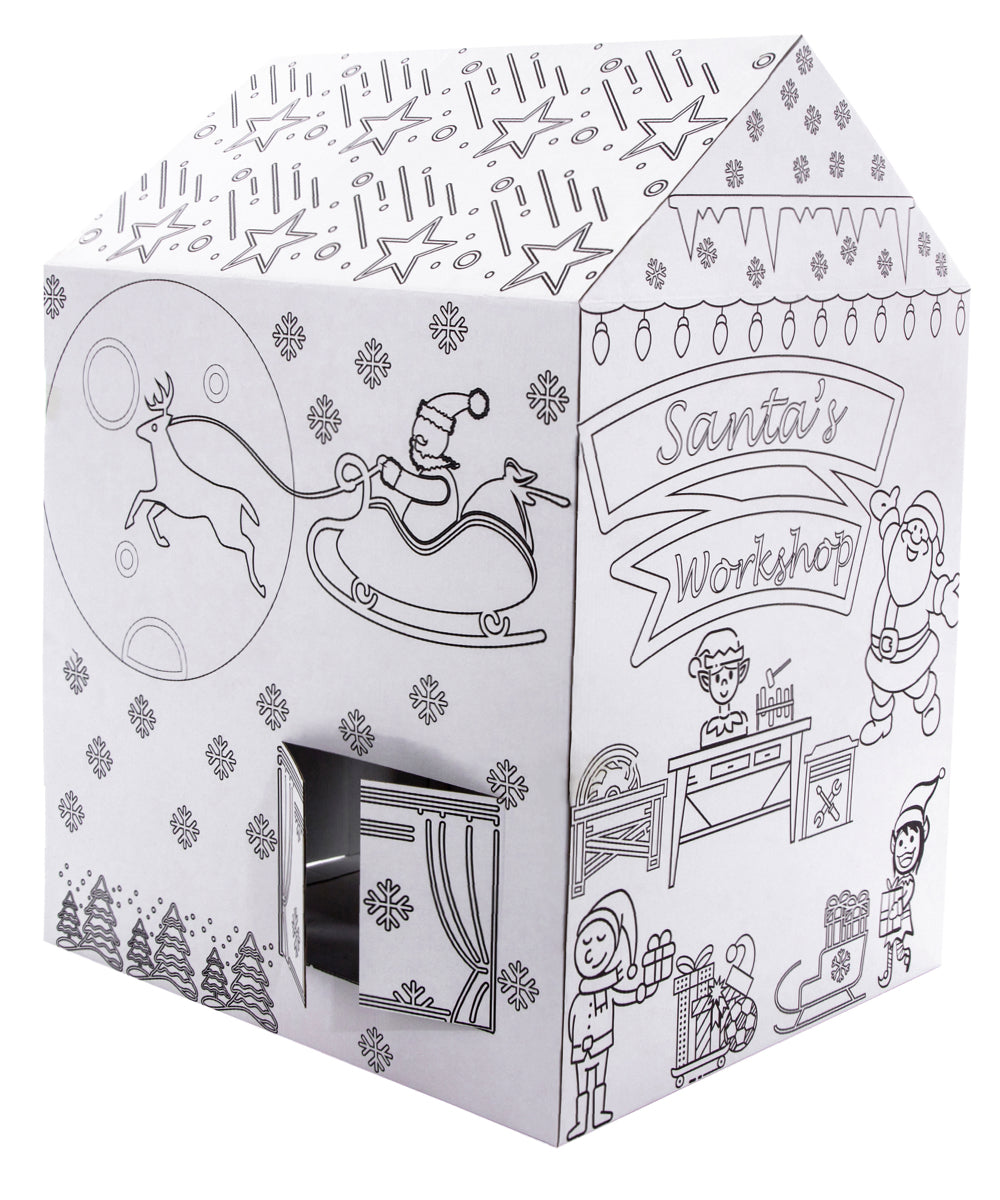 Santa is Coming Color your own playhouse
