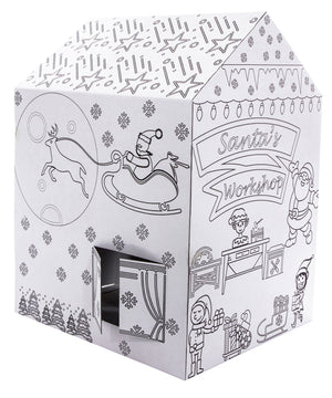 Santa is Coming Color your own playhouse