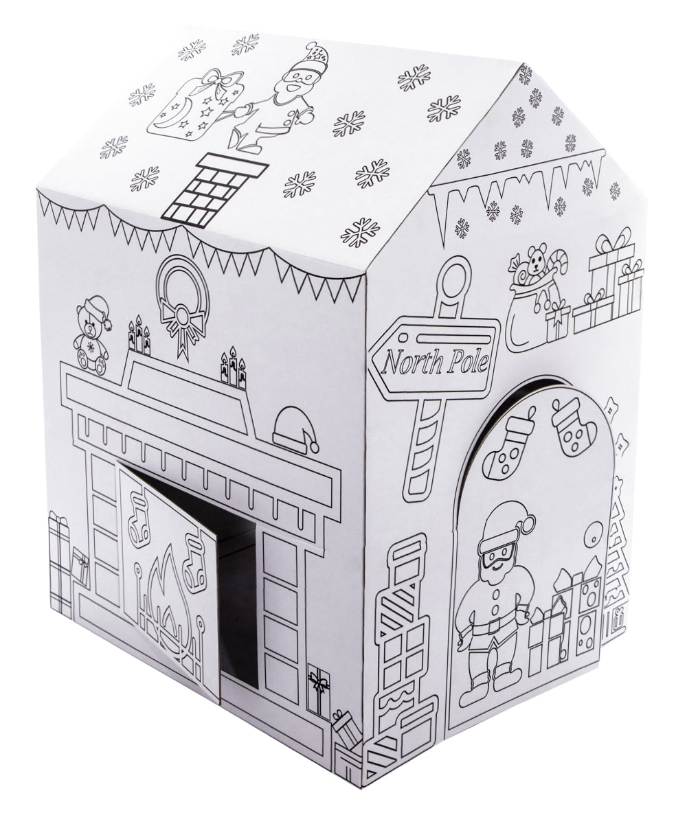 Santa is Coming Color your own playhouse