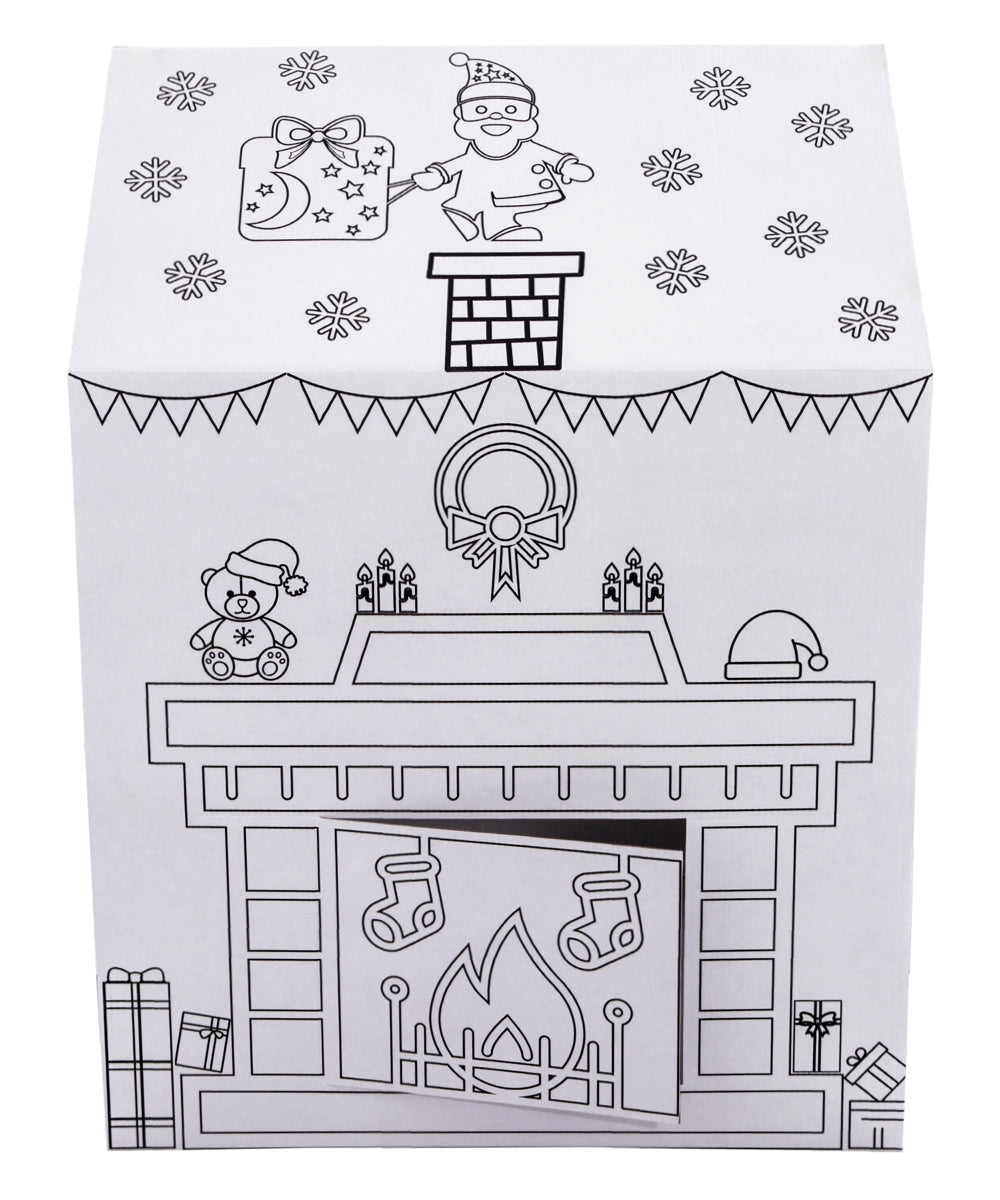 Santa is Coming Color your own playhouse