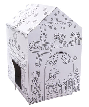 Santa is Coming Color your own playhouse