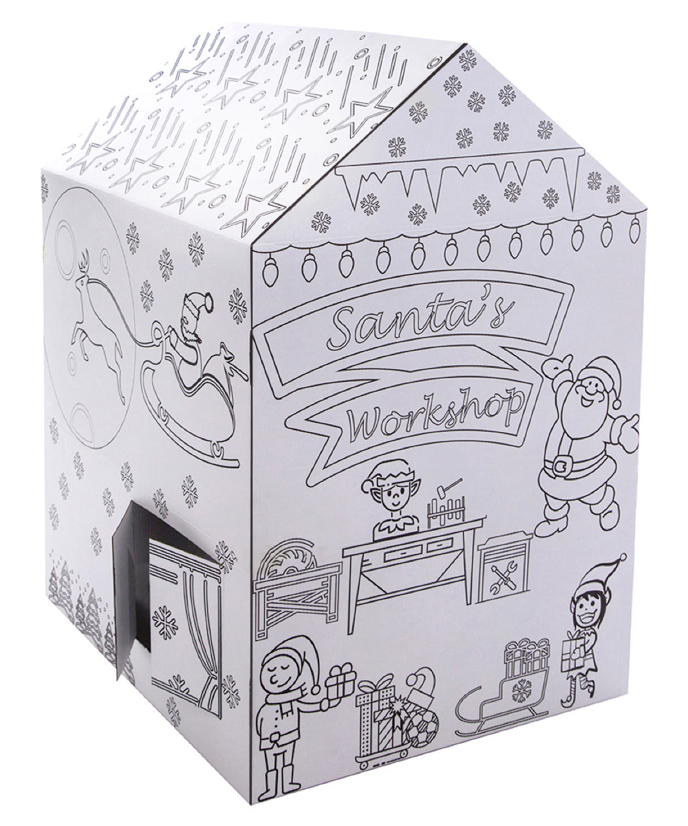 Santa is Coming Color your own playhouse