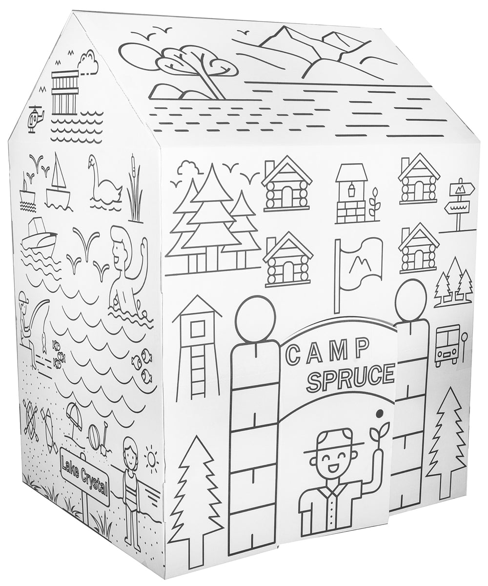 My Camping Adventure Color your own Playhouse