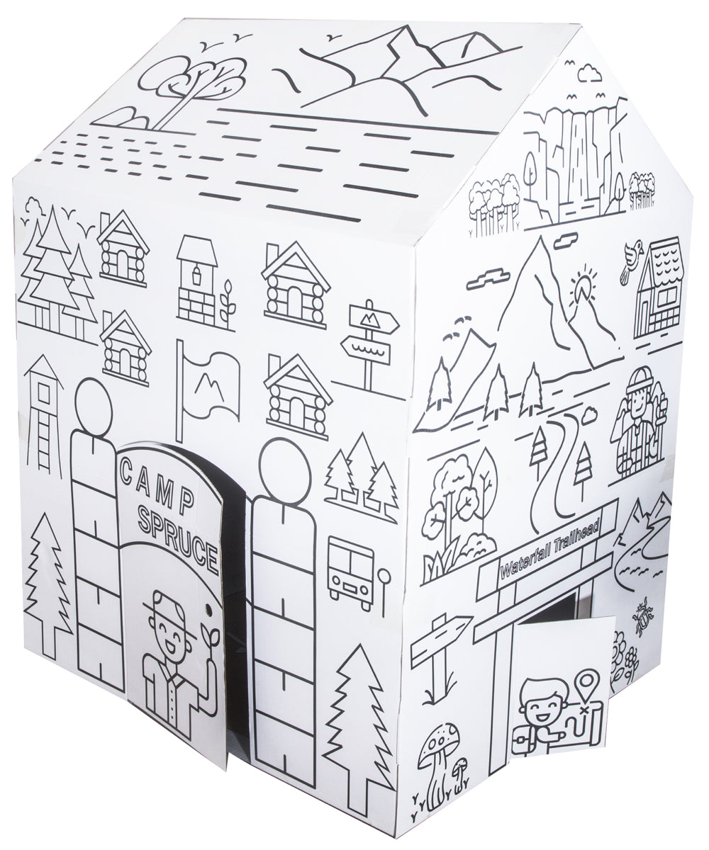 My Camping Adventure Color your own Playhouse