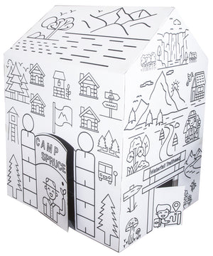 My Camping Adventure Color your own Playhouse