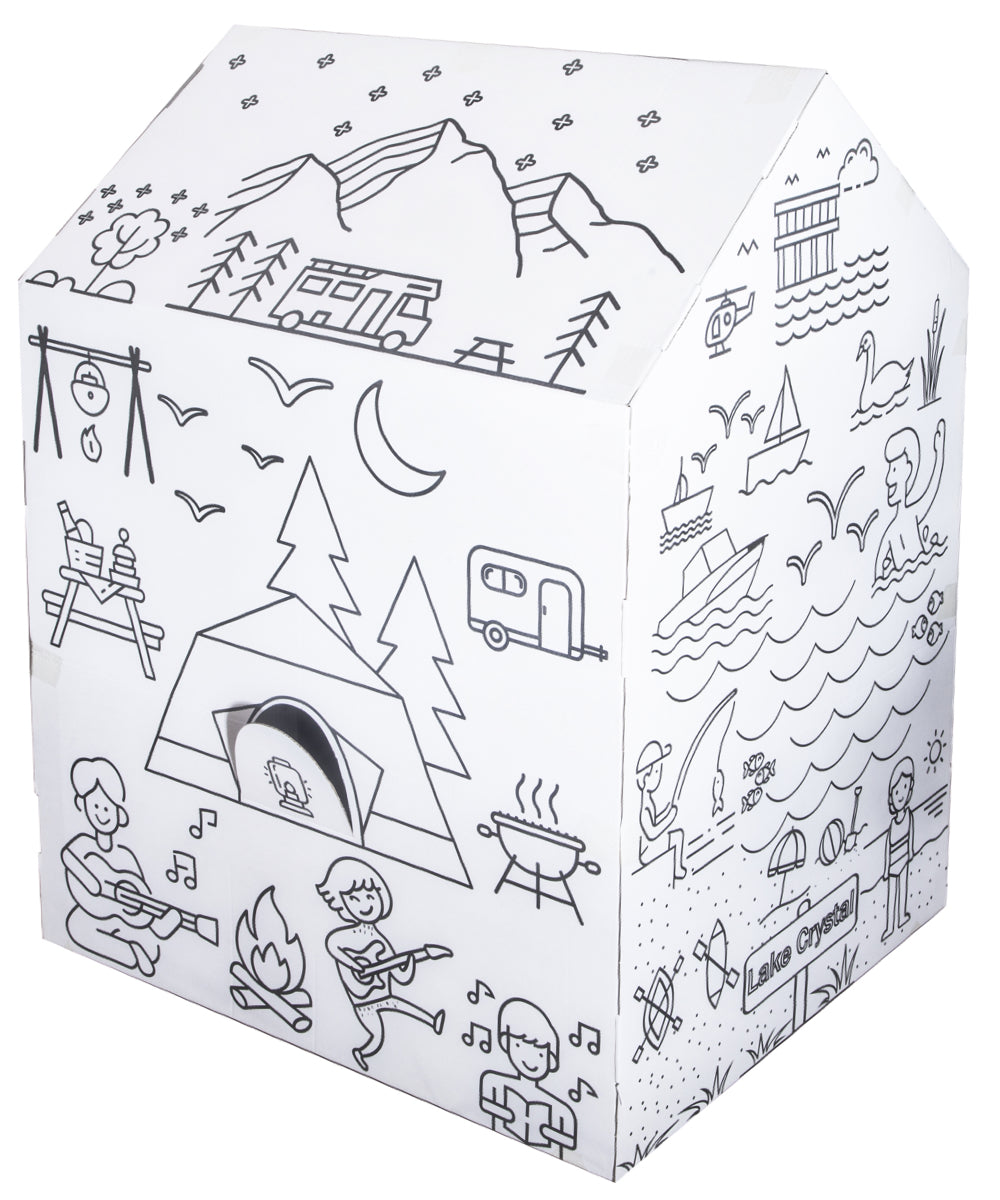 My Camping Adventure Color your own Playhouse